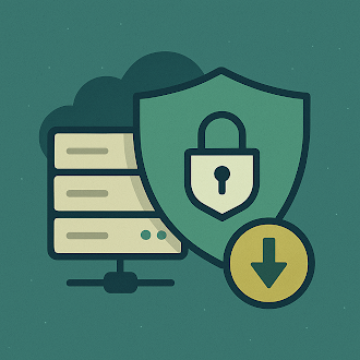 image of cartoon graphics displaying a lock